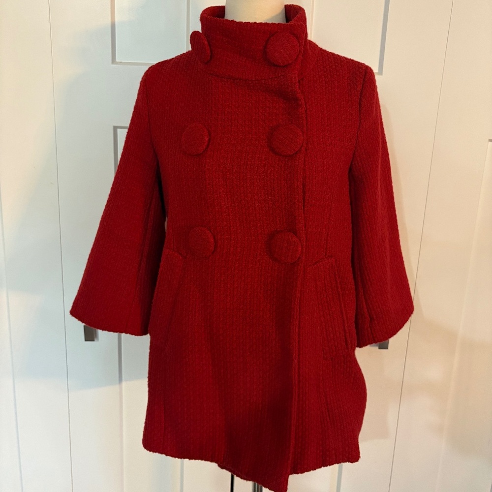 Mad Men Bettie Babydoll coat large buttons